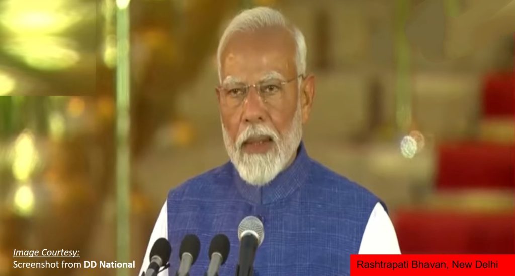 Narendra Modi took the oath as Prime Minister of India for the third consecutive time