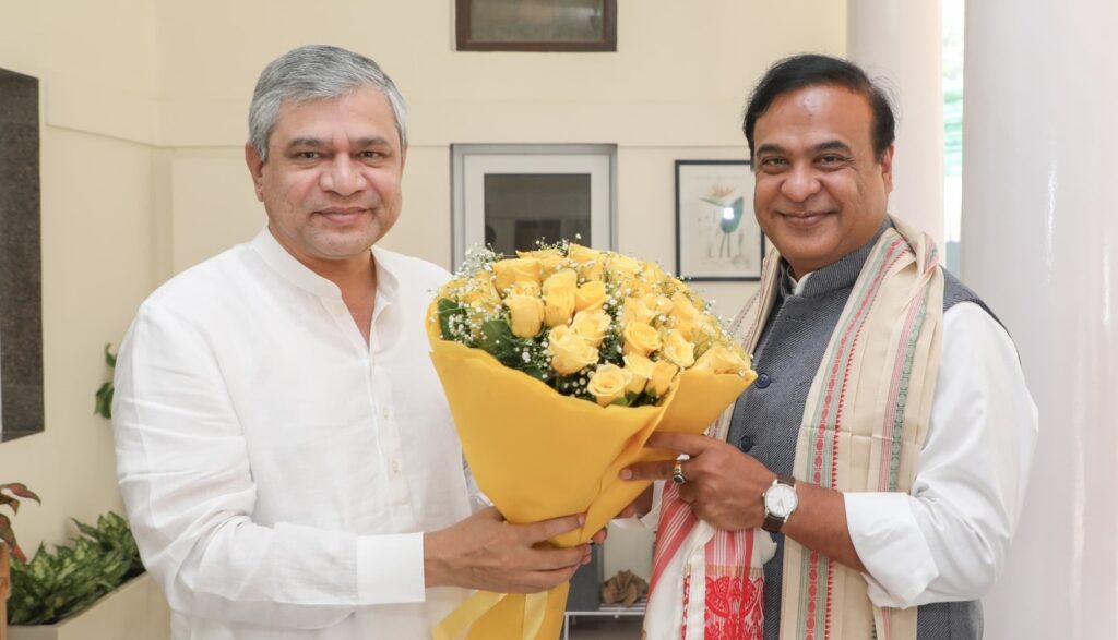 Assam CM Himanta Biswa Sarma meets Union Railway Minister